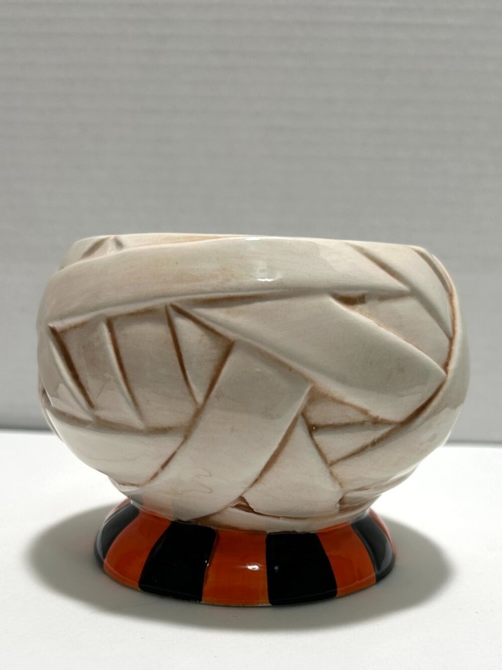 Title: NWT Johanna Parker Halloween Mummy Ceramic Treat Candy Snack Bowl - Picture 3 of 8